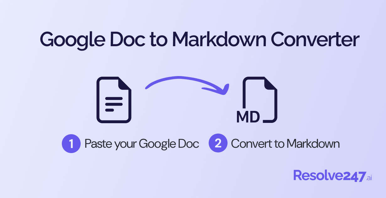 Google Doc to Markdown converter — free, no signup