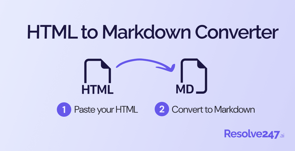 HTML to Markdown converter — free, no signup