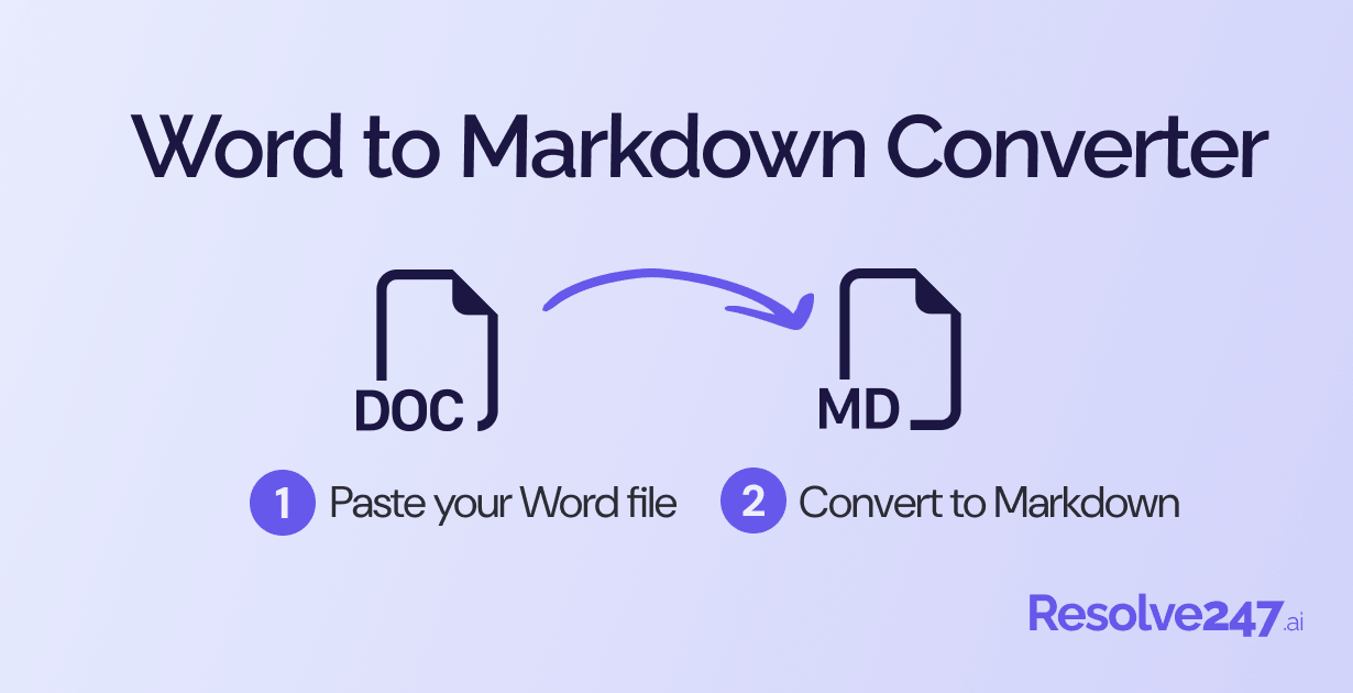 Word to Markdown converter — free, no signup