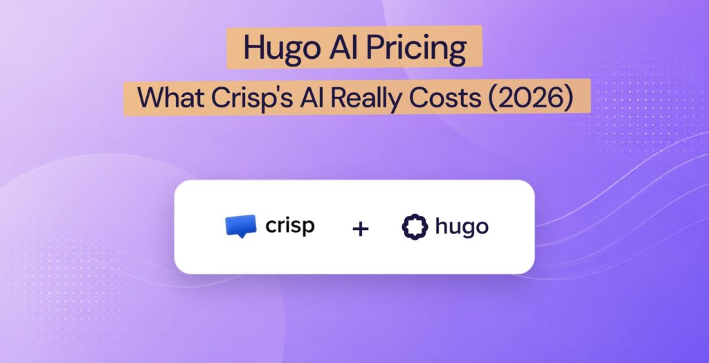 Crisp and Hugo logos together, reflecting that Hugo is Crisp's AI agent